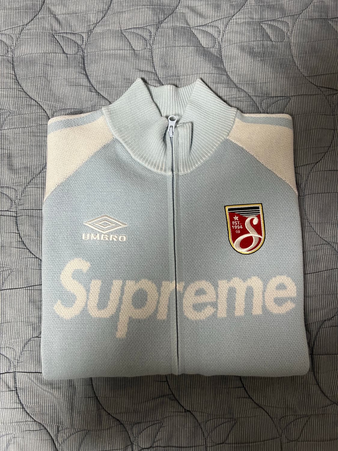 슈프림x엄브로 집업 스웨터 M 상품이미지3