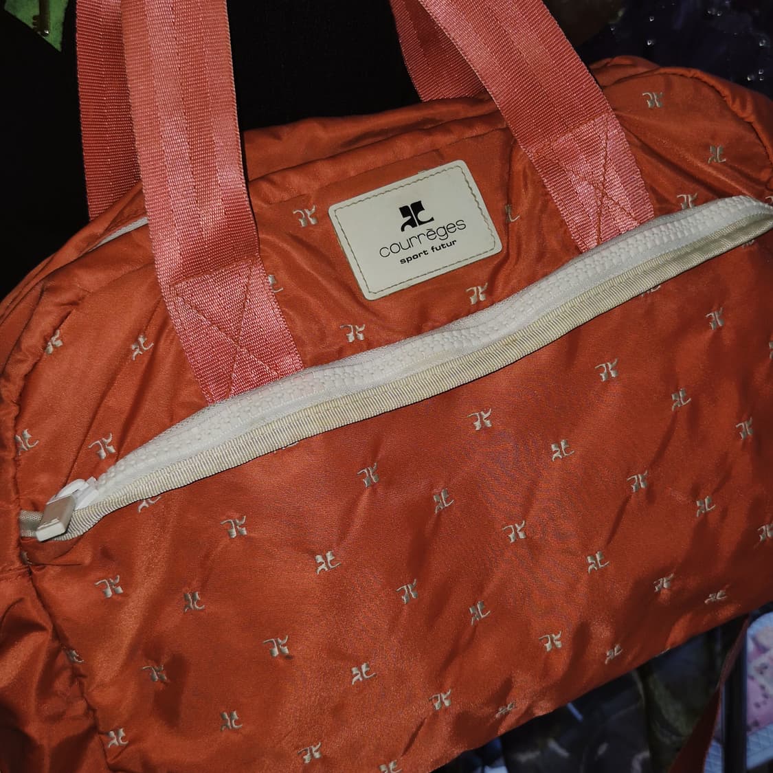 90s 꾸레쥬 퓨처 스포티 나일론 3way 보스턴백 상품이미지8