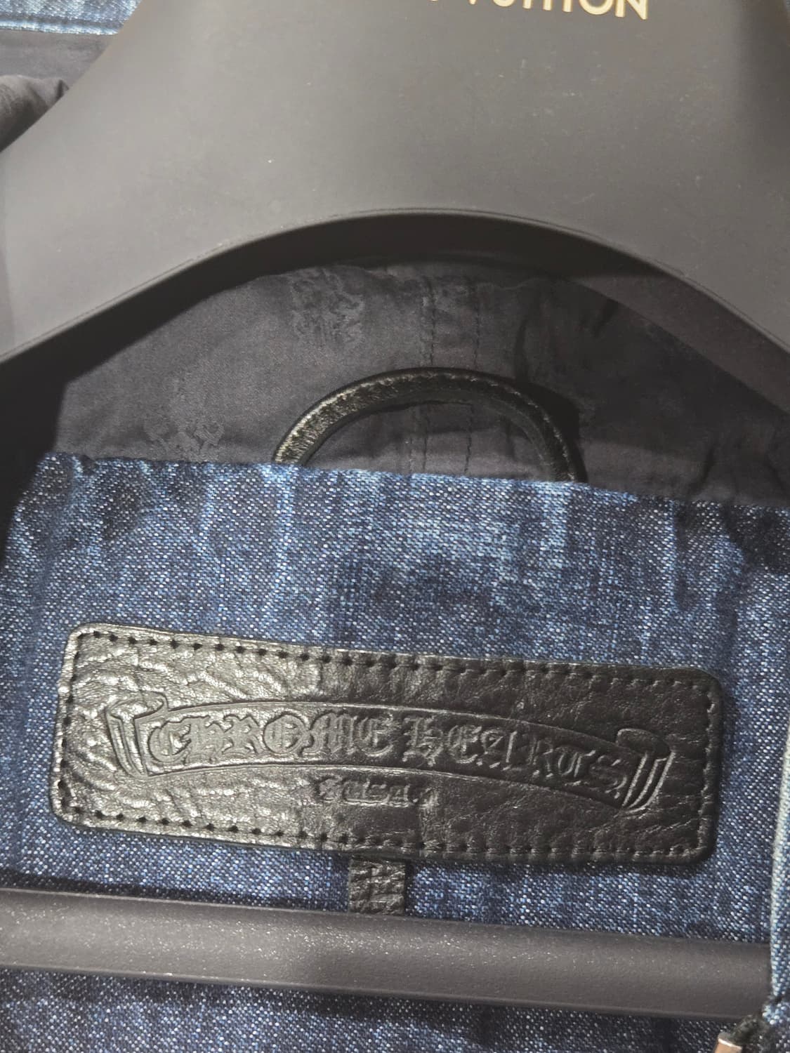 크롬하츠 트리플 화이트 레더패치 데님 아노락 후드(새상품) 상품이미지6