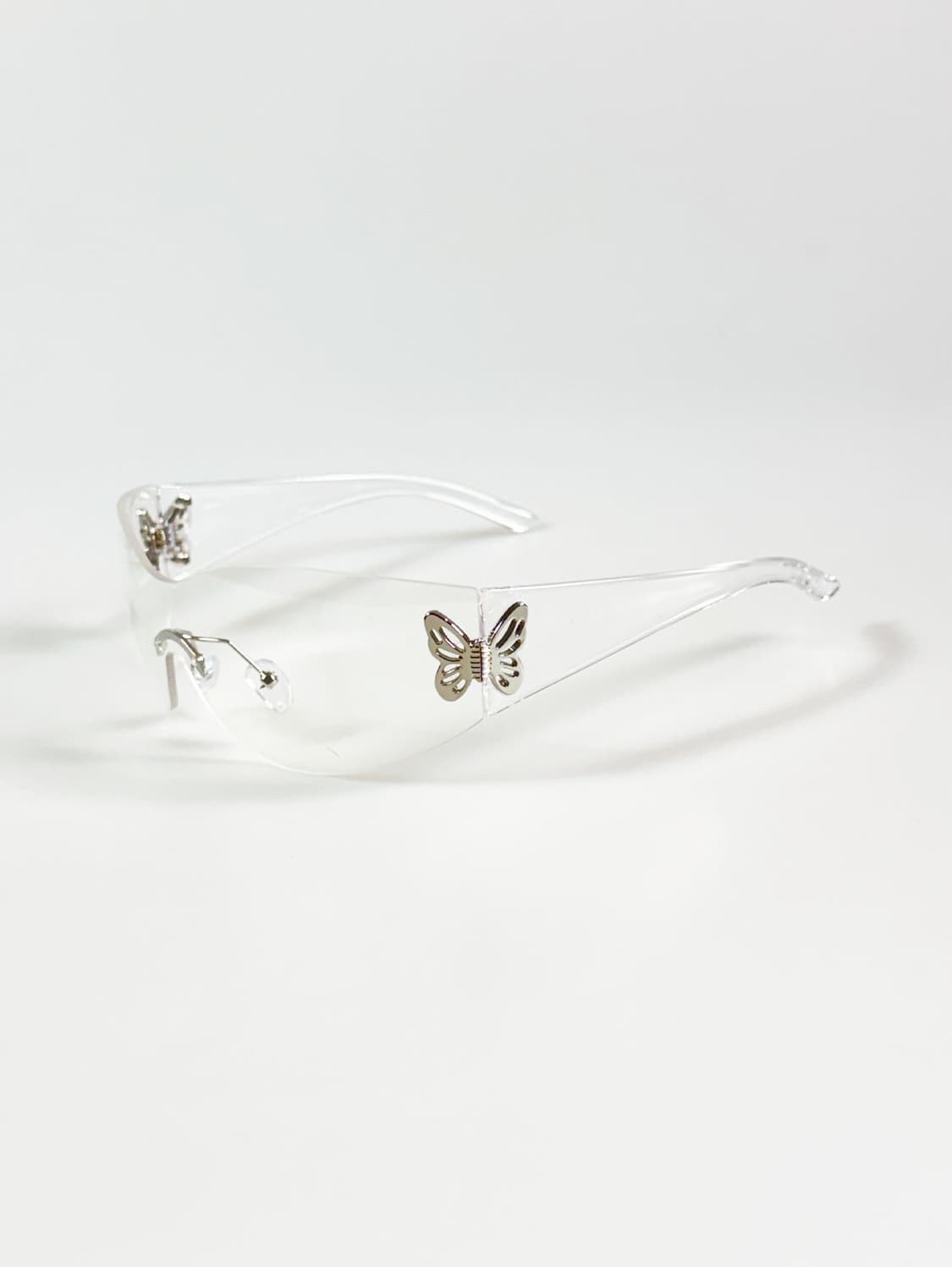무테 쉴드 고글 클리어 버터플라이 힌지 빈티지 선글라스 상품이미지3