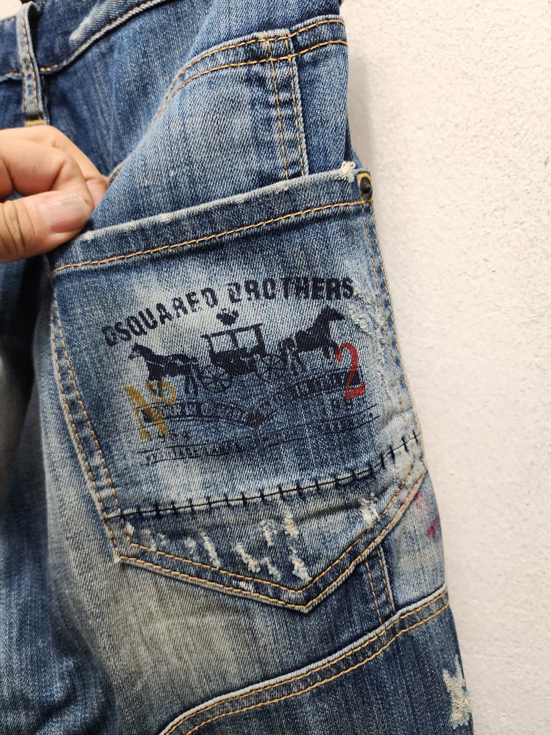 디스퀘어드2 빅로고 청바지 상품이미지3