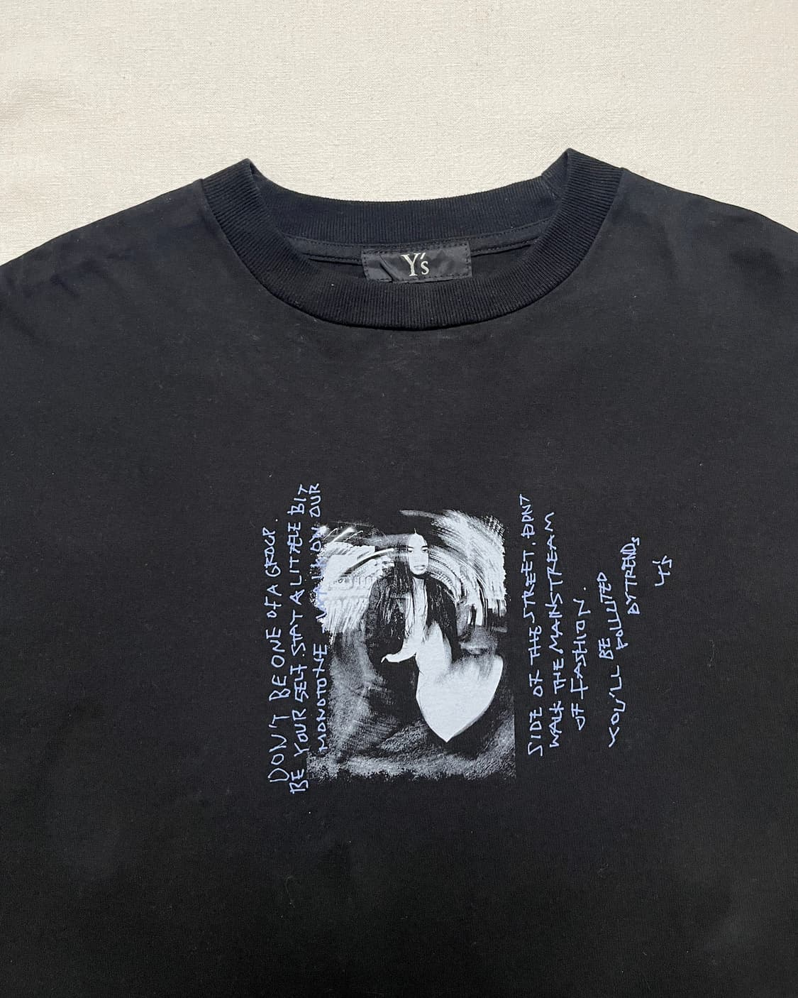 Yohji yamamoto X max vadukul 프린팅 롱슬리브 티 상품이미지5