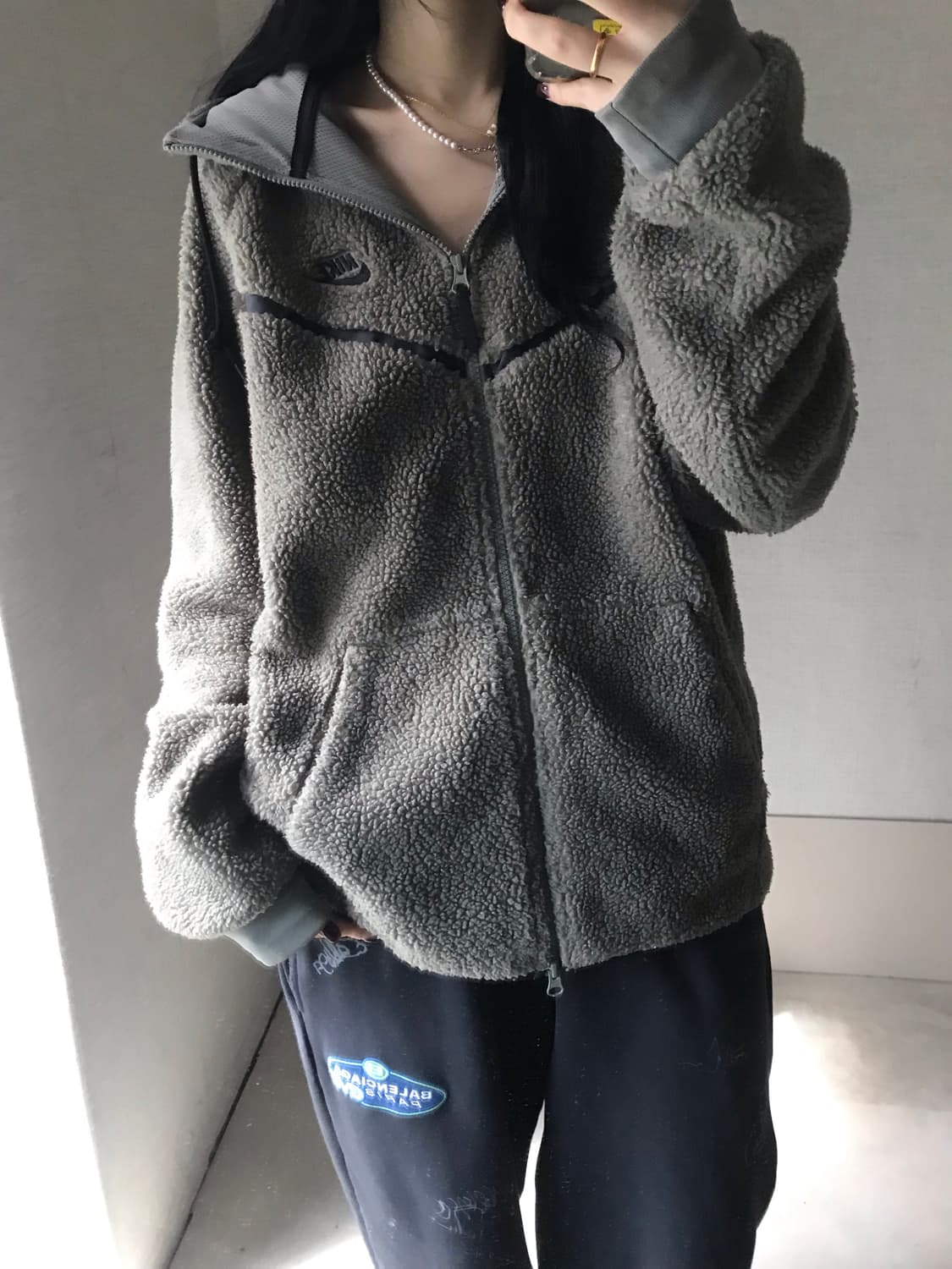 나이키 카키 투웨이 후리스 상품이미지3