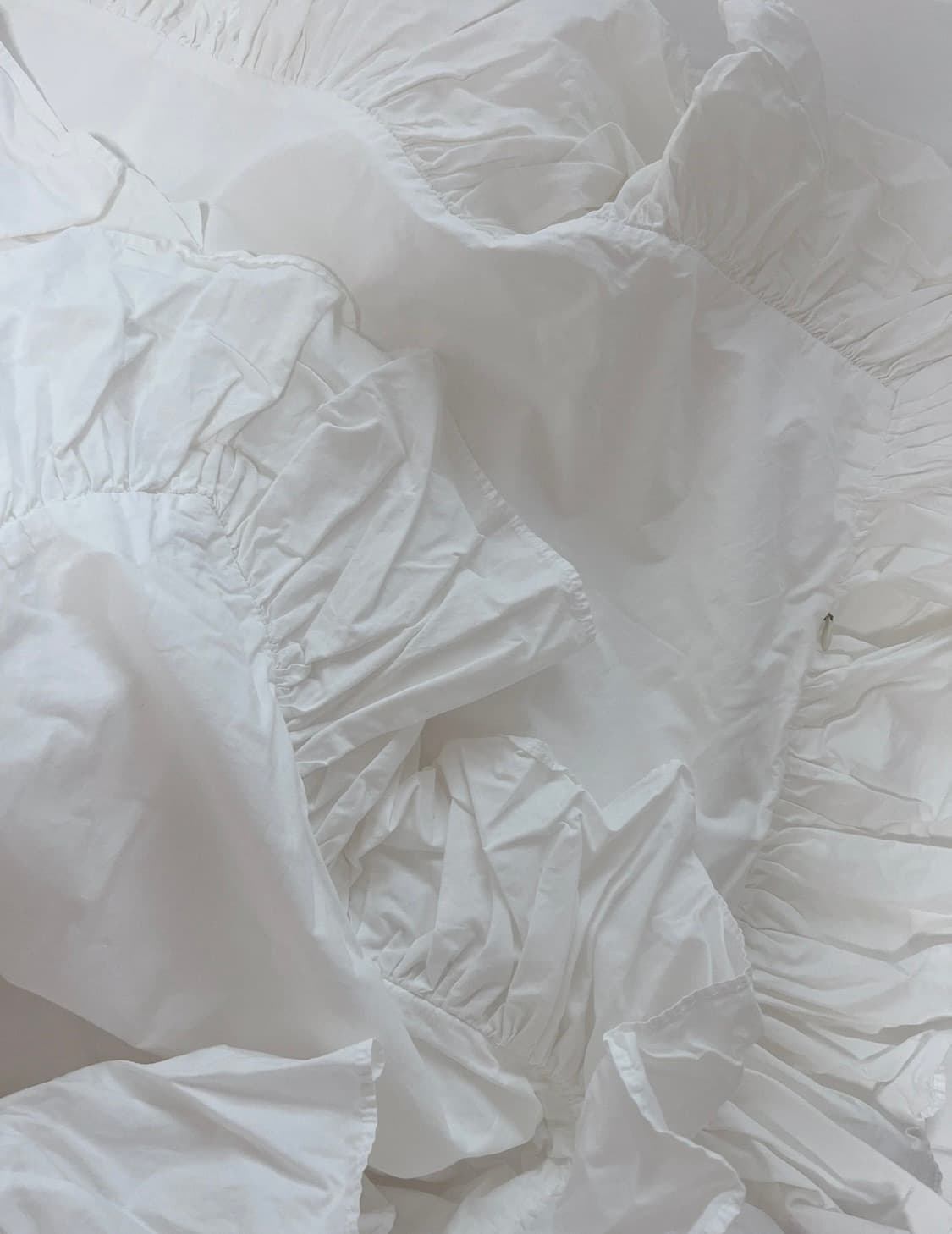 화이트 프릴차렵이불커버 슈퍼싱글  상품이미지9