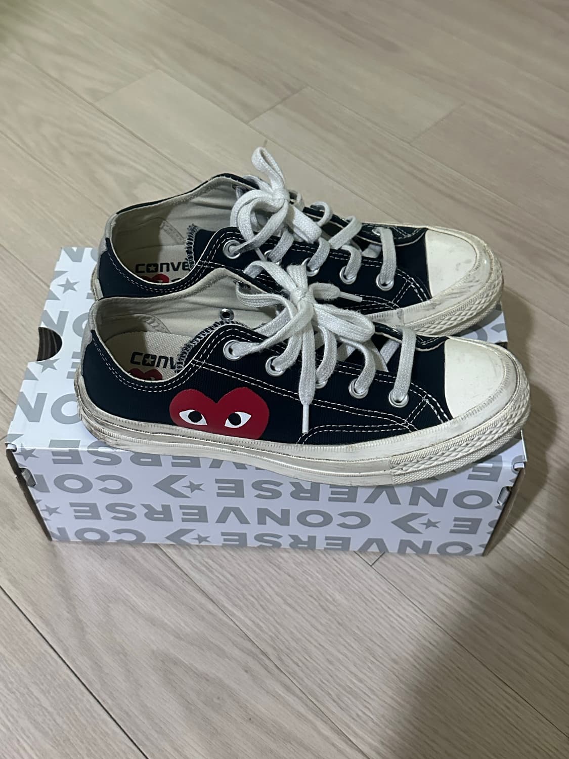 컨버스 꼼데가르송 척 70 로우 블랙230 상품이미지2