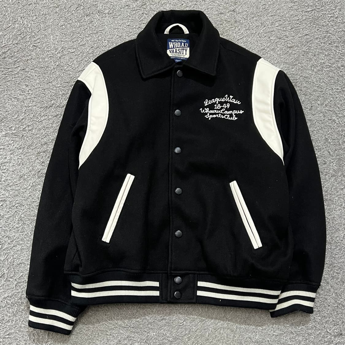 [100] 후아유 바시티 자켓 상품이미지2