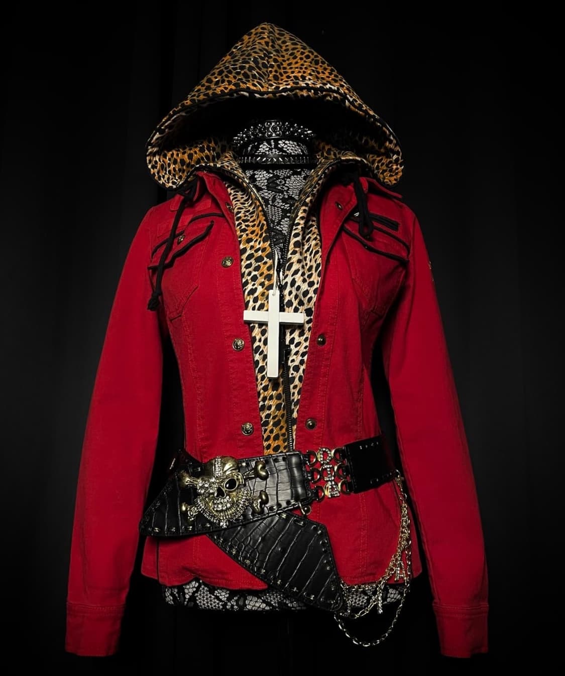 에고이스트 레오파드 호피 자켓 갸루 펑크 상품이미지2
