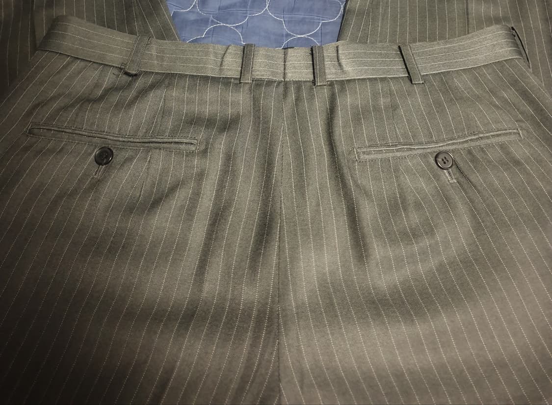 (맞춤정장) 구월양복 실크블렌드 스트라이프 클래식 수트+베스트 셋업 상품이미지8