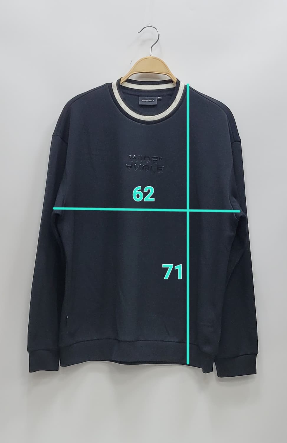 (새상품급) W.ANGLE 23SS WG 체크보드 맨투맨 / 남 105
 상품이미지10