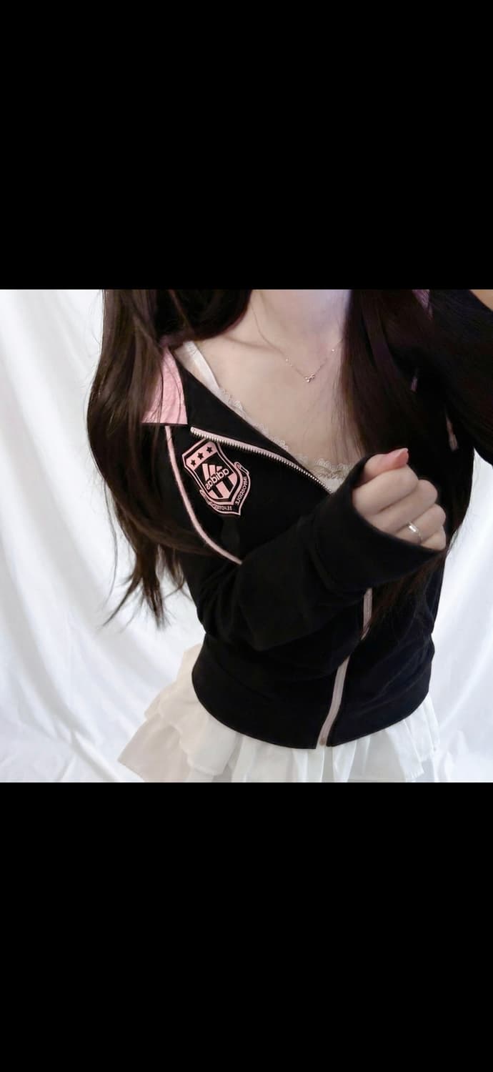 아디다스 이코빈티지 stc 올드스쿨 블랙 핑크 공주님 후드집업 블랙 L 상품이미지1