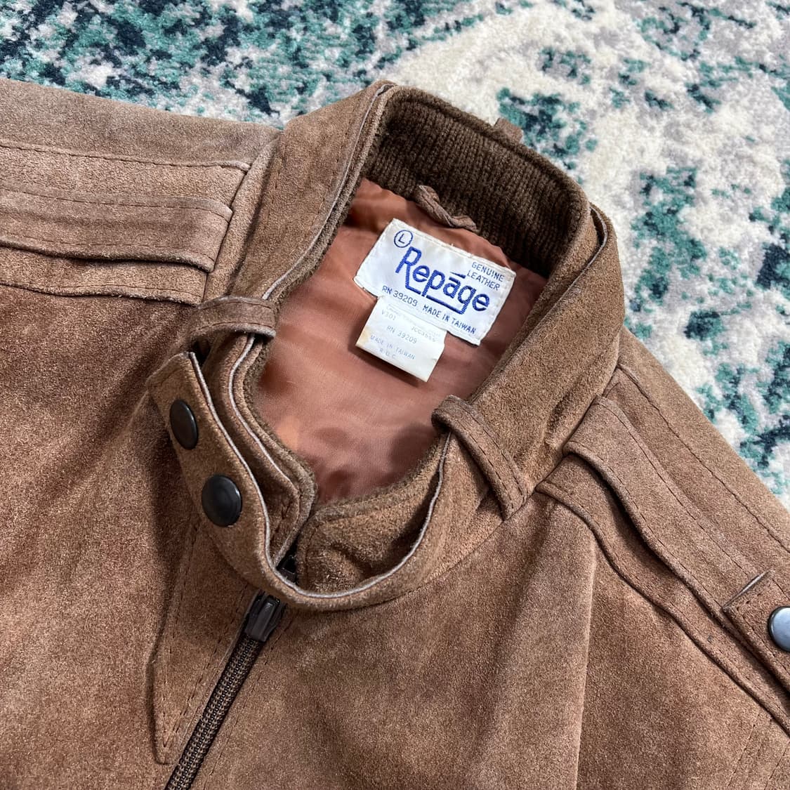 Repaqe Cow Split 소가죽 웨스턴 집업 자켓(L) 상품이미지3