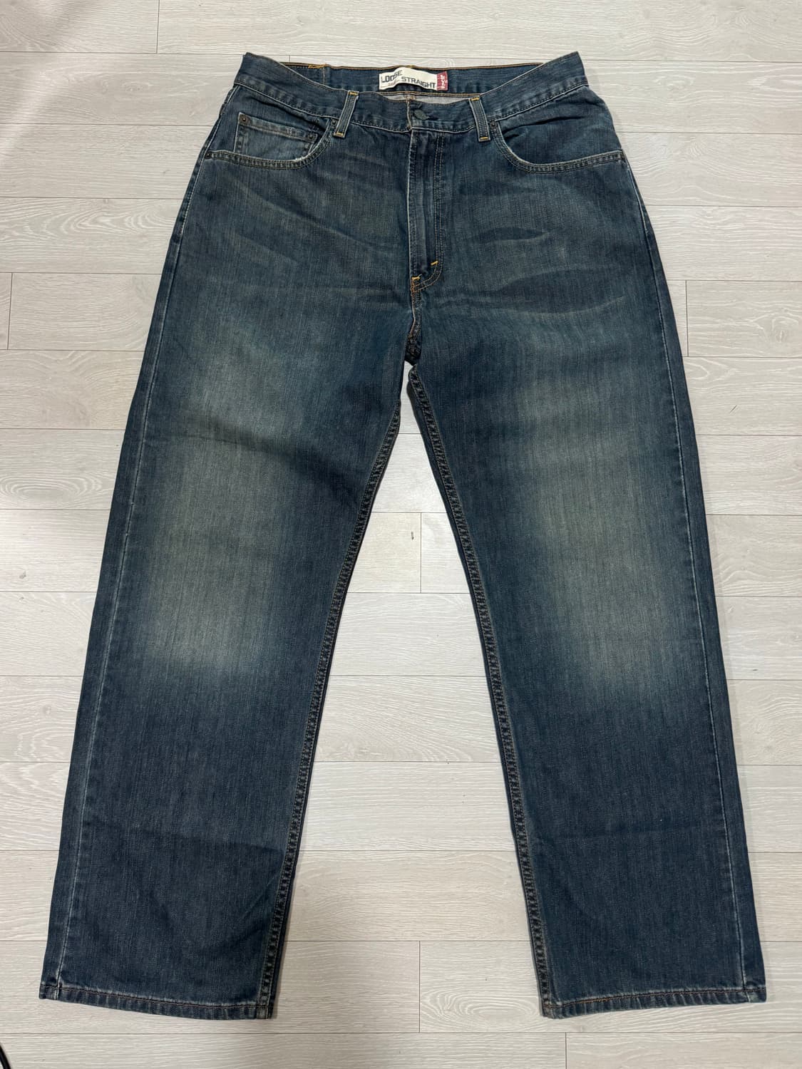 [34] 리바이스 569 루즈 스트레이트핏 워싱 데님팬츠 상품이미지1
