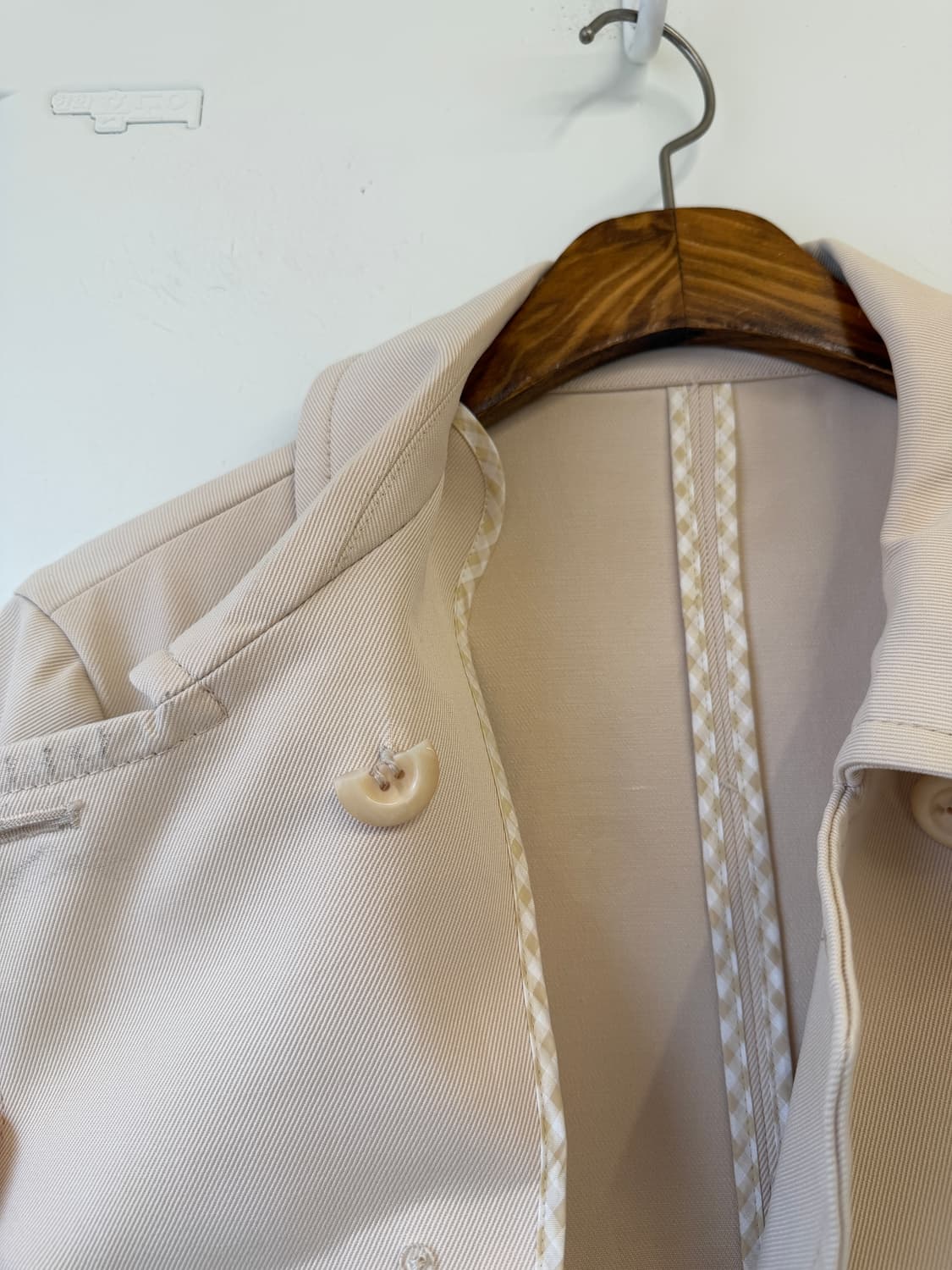 일본빈티지 크림 더블 숏자켓 상품이미지8