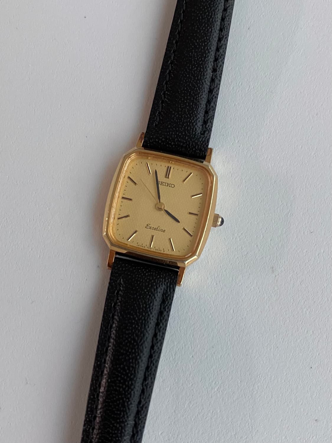 Seiko 세이코 엑셀린 쿼츠 스퀘어 골드 레이디스 상품이미지2