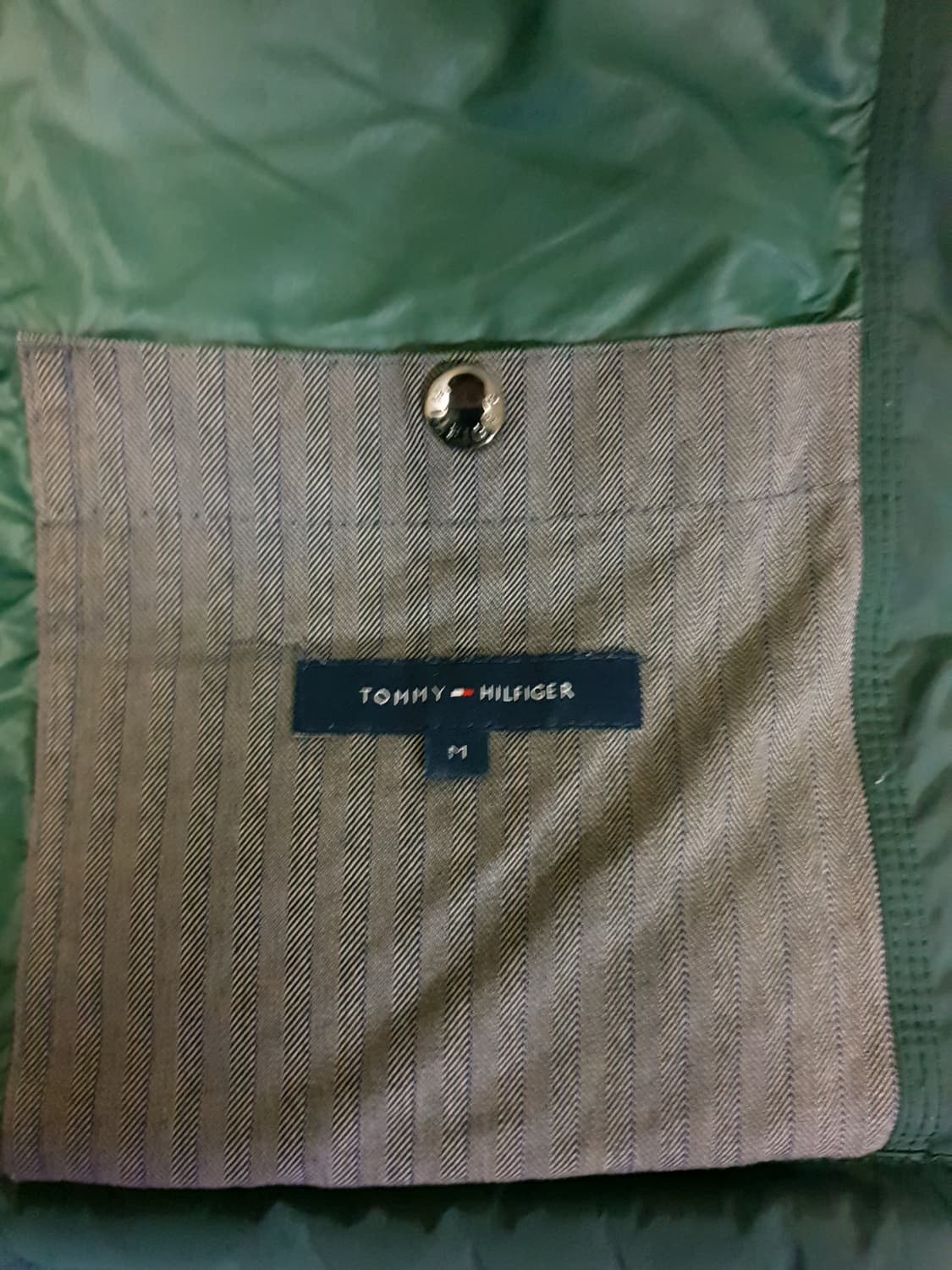 (빈티지)타미힐피거 사이드벨트 사파리 다운 점퍼 카키 (M) 상품이미지4