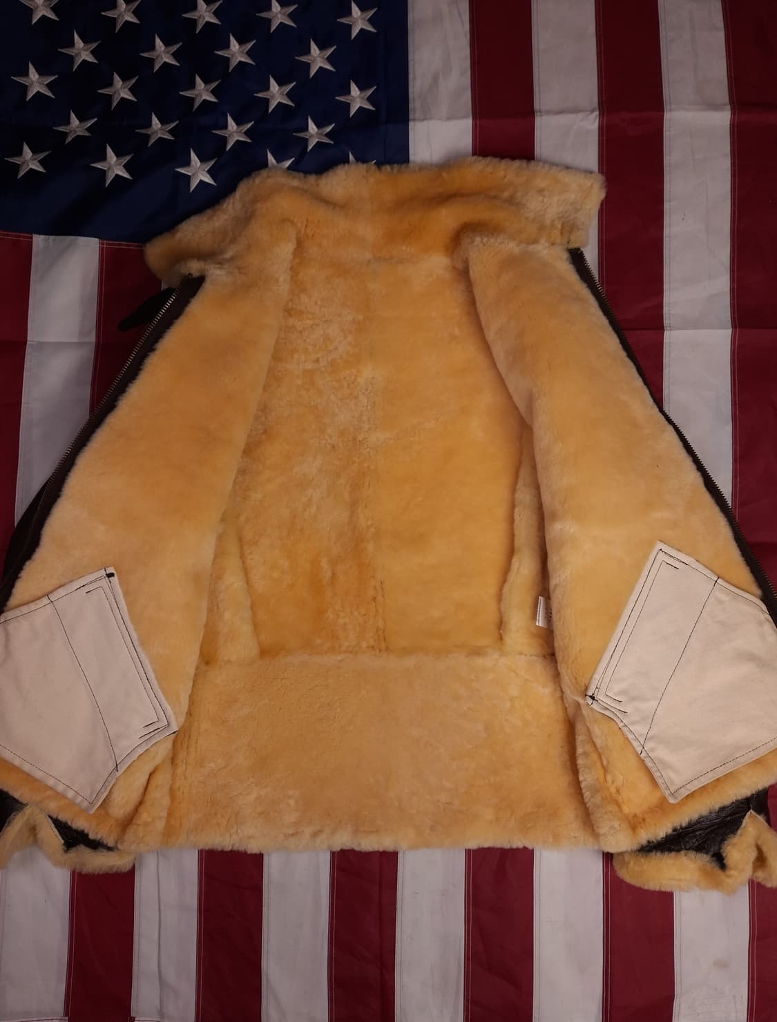 특A 국내산 미공군 TYPE B-6 항공 폭격기 무스탕 상품이미지8