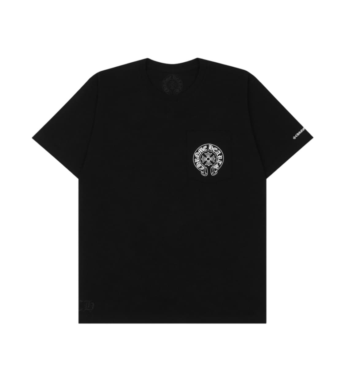 L / 크롬하츠 홀스슈 로고 포켓 티셔츠 블랙 상품이미지2