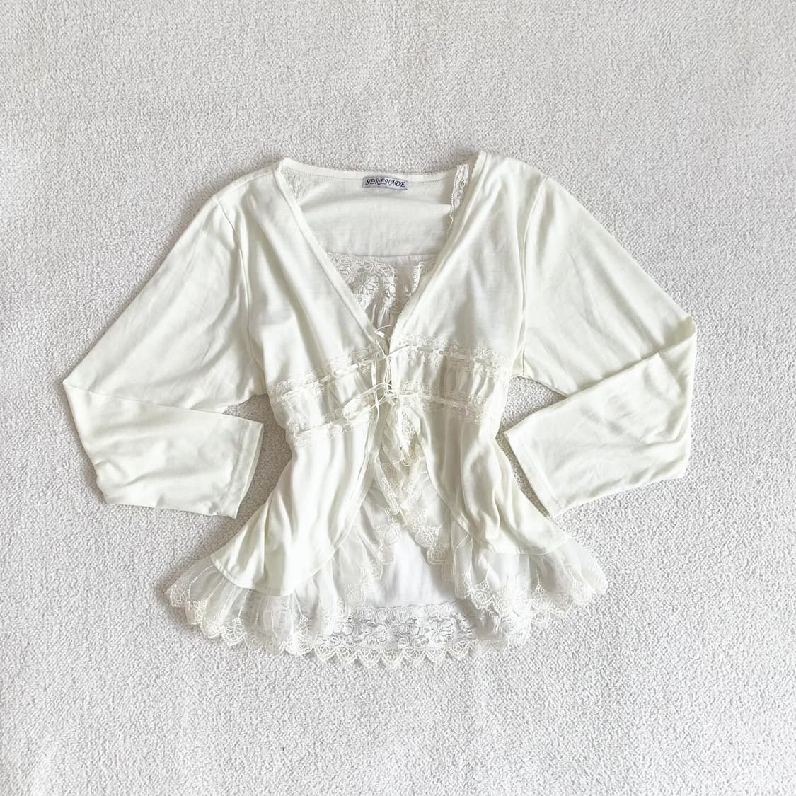 크림아이보리 레이스 소녀옷장 set 상품이미지1