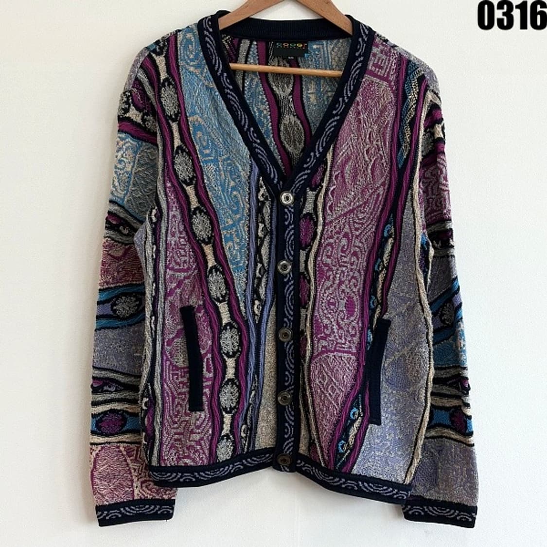 쿠지 케이블 니트 가디건 SS 0316  상품이미지1
