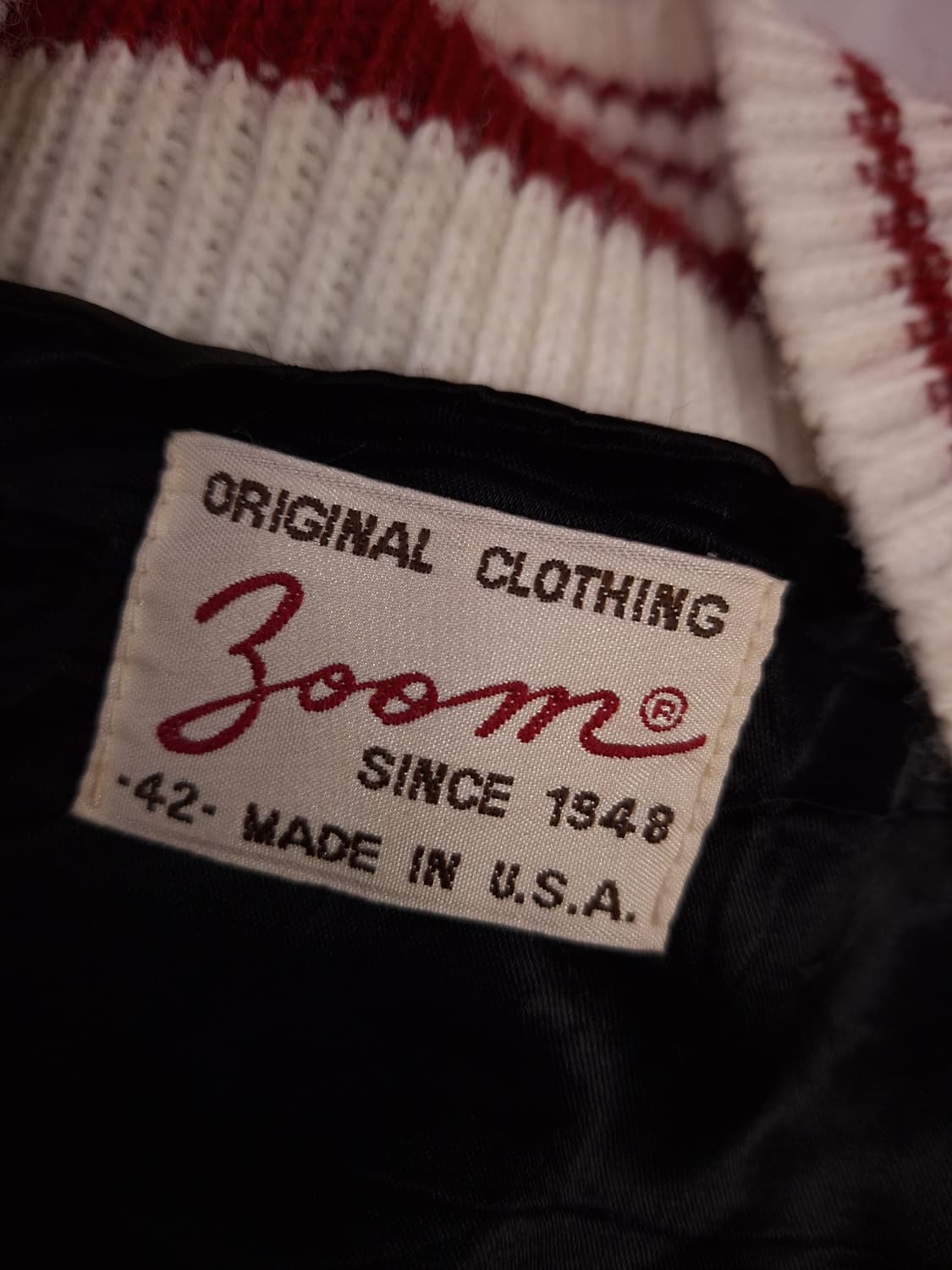 오리지날 미국제조 Zoom 체인 스티치 바시티 자켓 상품이미지7