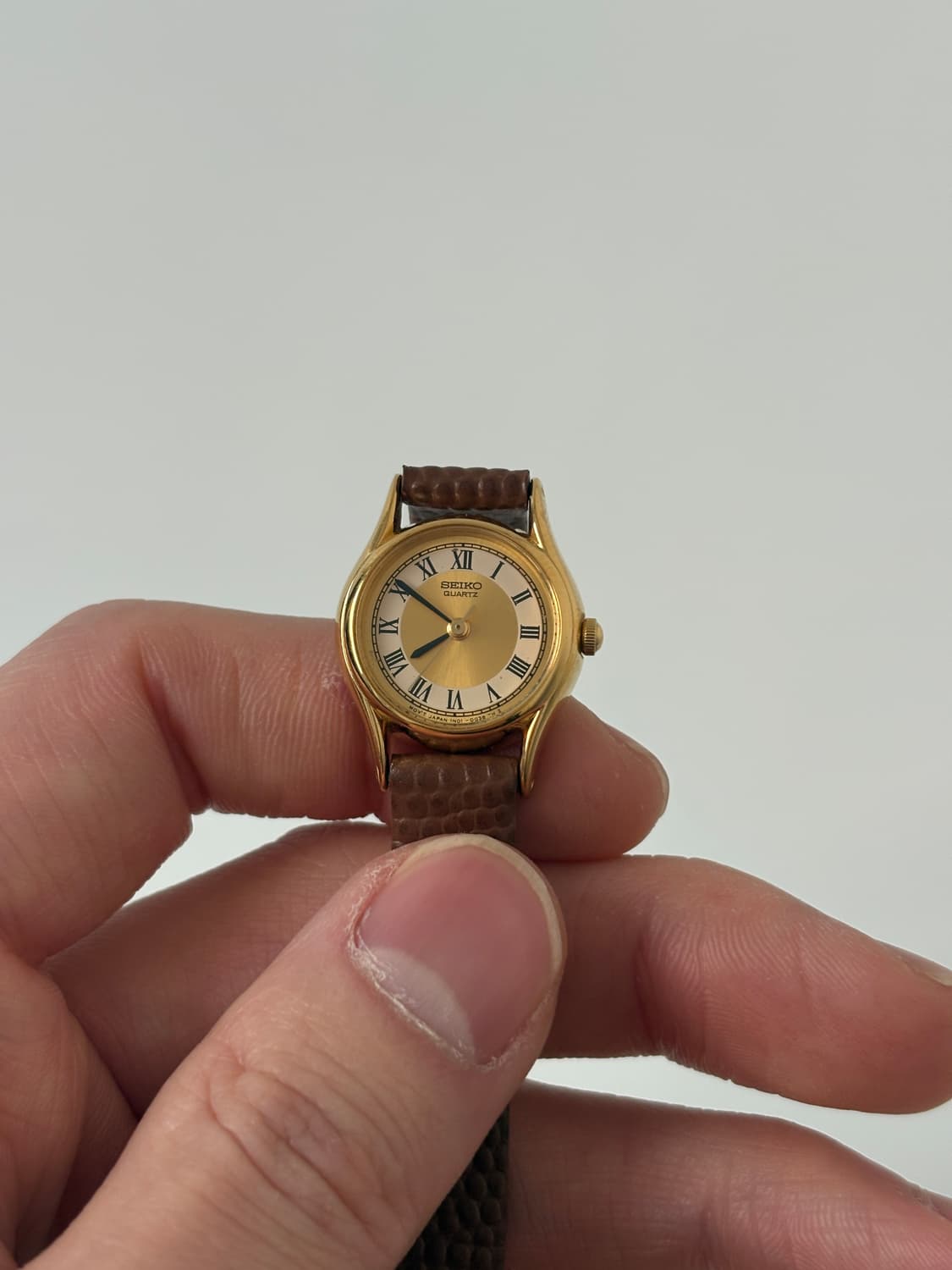 1990s Roman Index Gold Ladies Quartz 상품이미지2