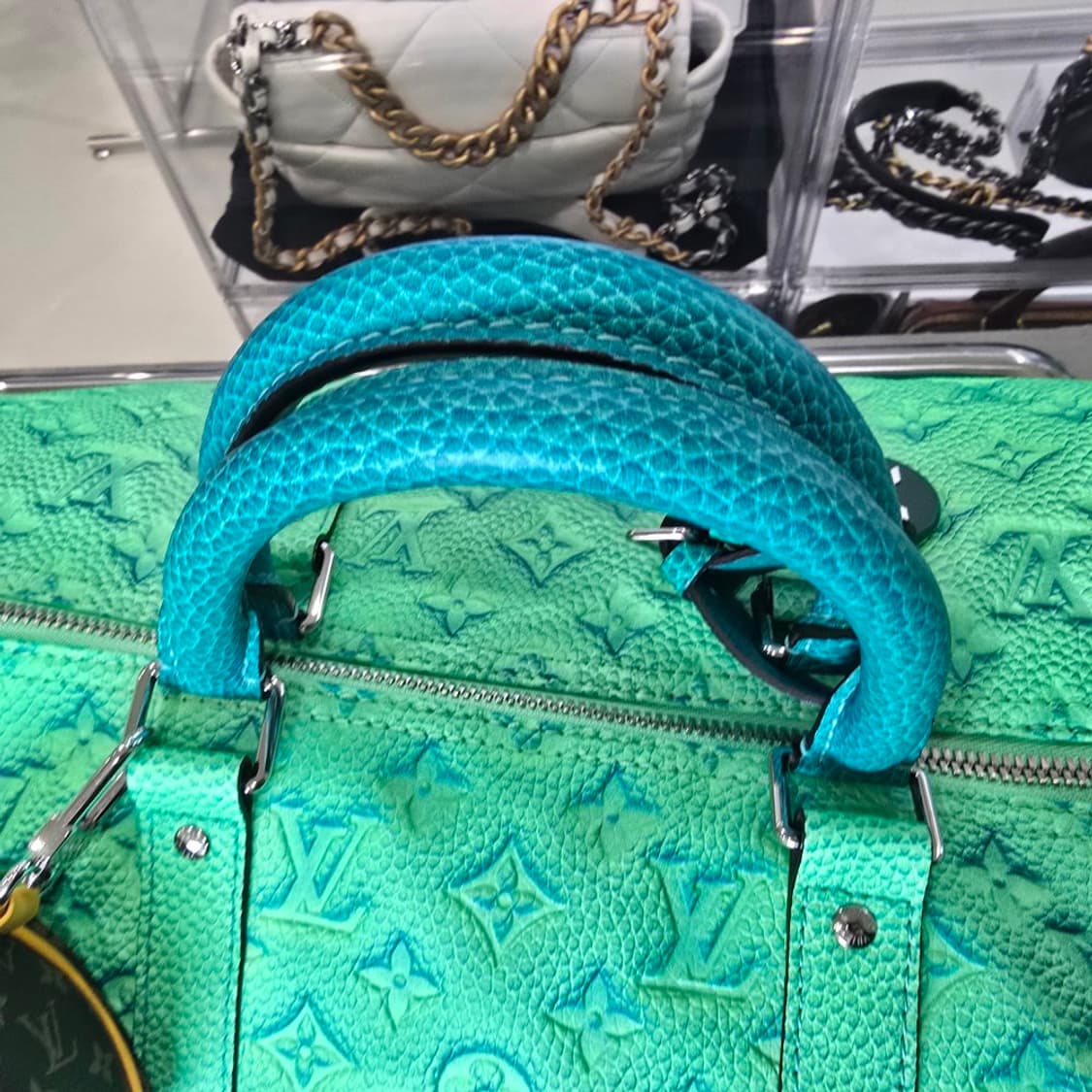 [정품]루이비통 키폴 50B 토뤼옹 일루전 블루/그린(미니 키폴 포함) 상품이미지3