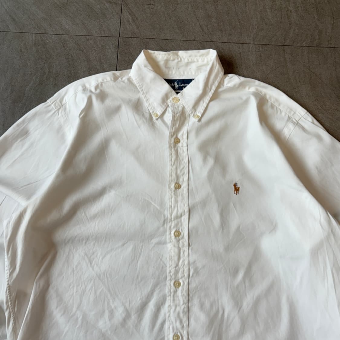 폴로 정품 화이트 멀티 포니 로고 포플린 셔츠 상품이미지3