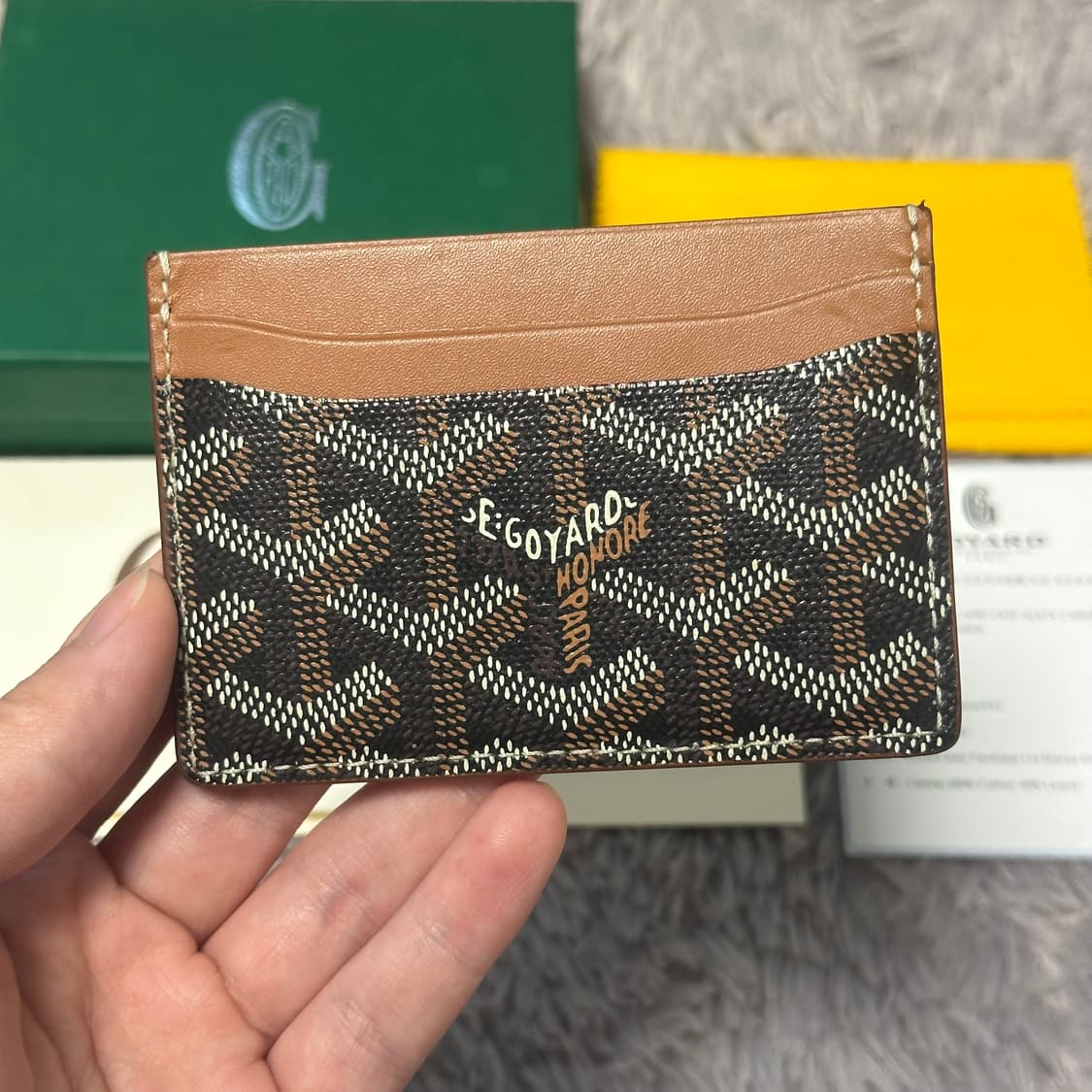 [풀구성] 고야드 생쉴피스 카드지갑 블랙탄 상품이미지1