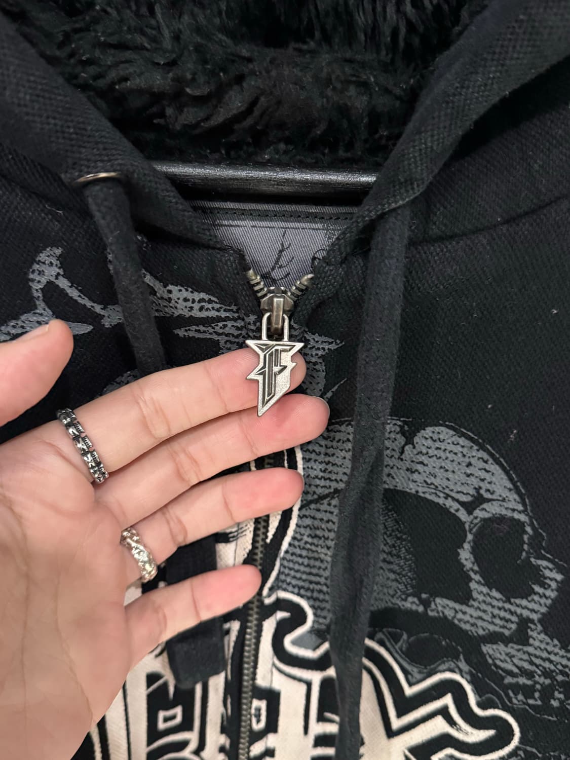 폭스레이싱 사스콰치 레터링 후드집업  상품이미지3