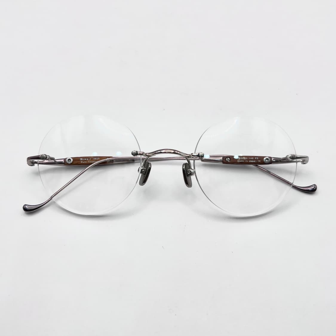 Mona.j 063A 무테 림리스 원형 써클 안경 상품이미지1