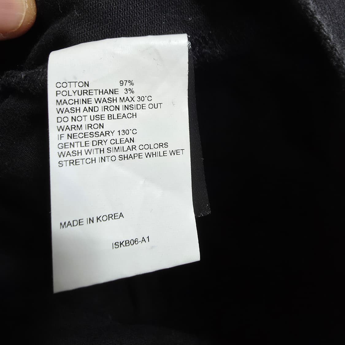 (1)여성 키르시 블랙 데님 카고 스커트  상품이미지4