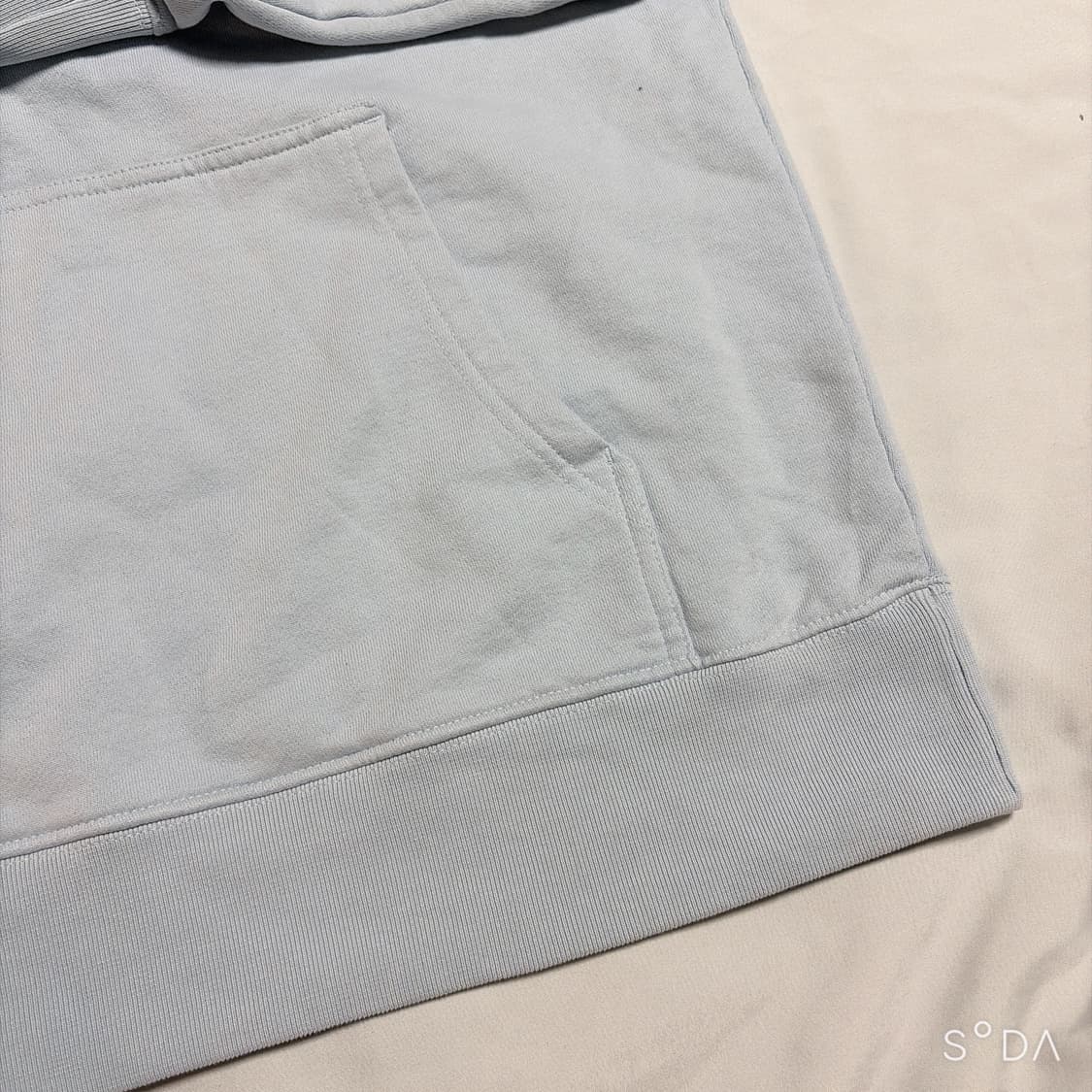 메종키츠네 폭스로고 후드티 스카이블루 XL 상품이미지8