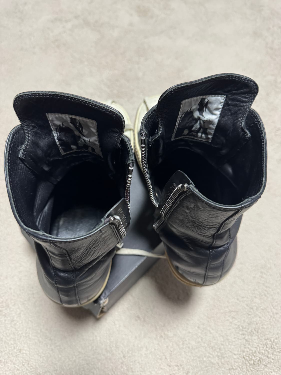 [42.5] 릭오웬스 라몬즈 LPO 레더 하이 상품이미지2