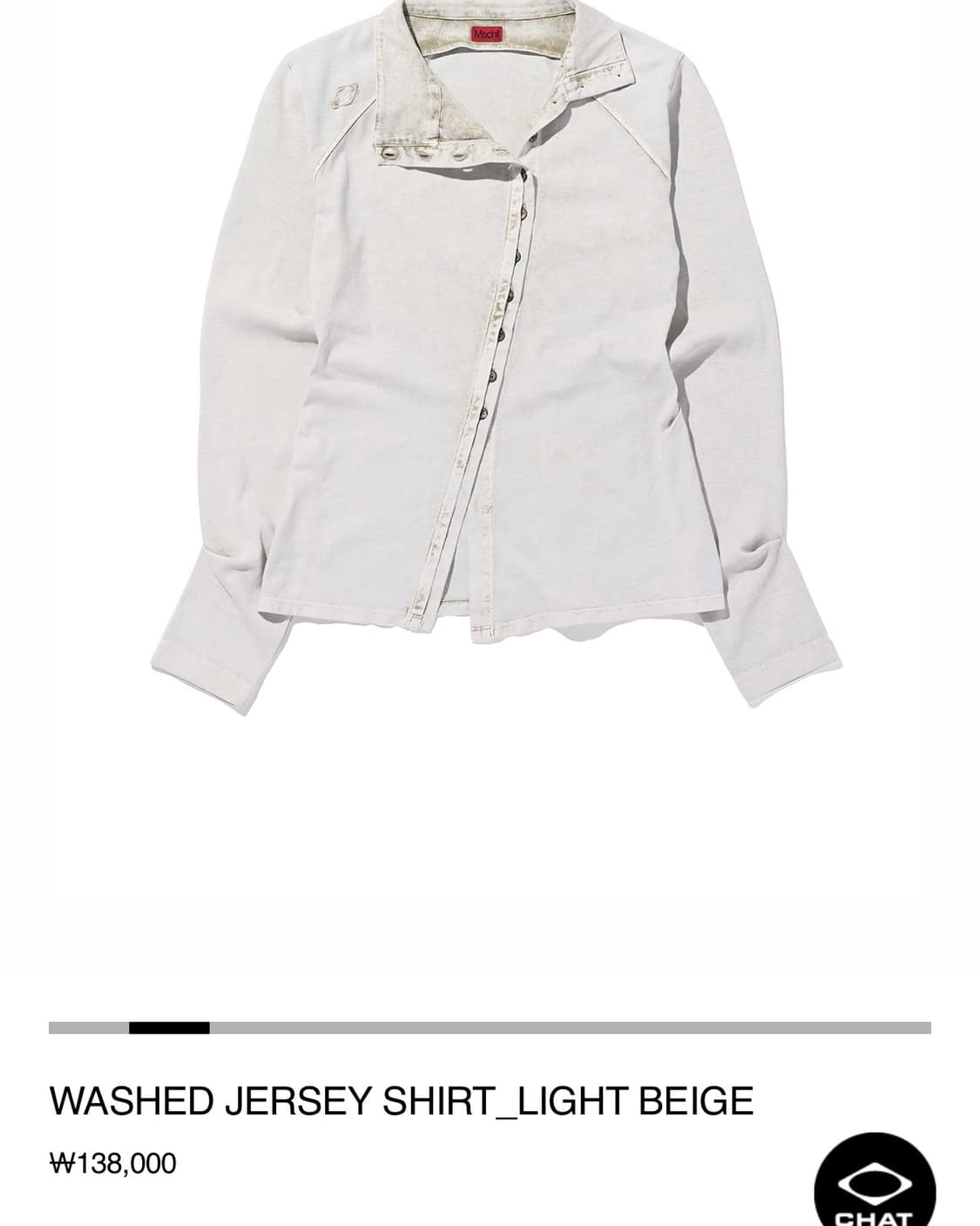 미스치프 WASHED JERSEY SHIRT_LIGHT BEIGE M 상품이미지2