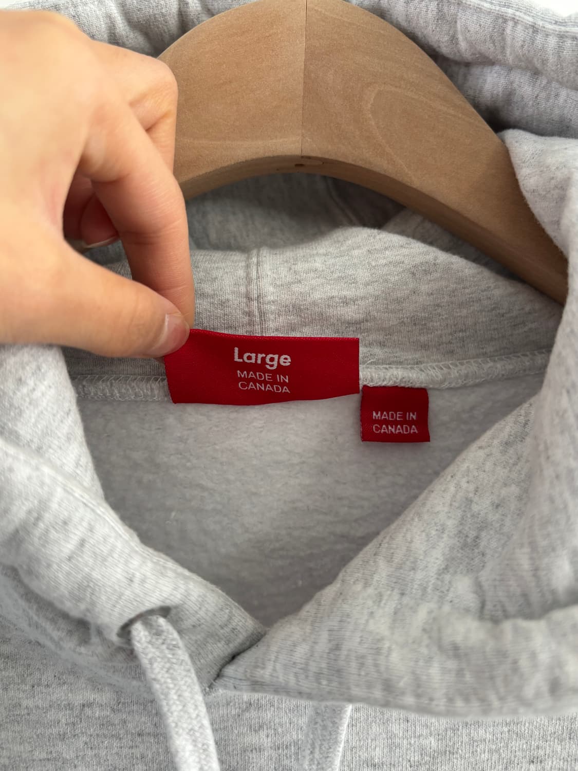 Supreme 슈프림 스몰 박스 로고 라이트 그레이 후드 상품이미지6