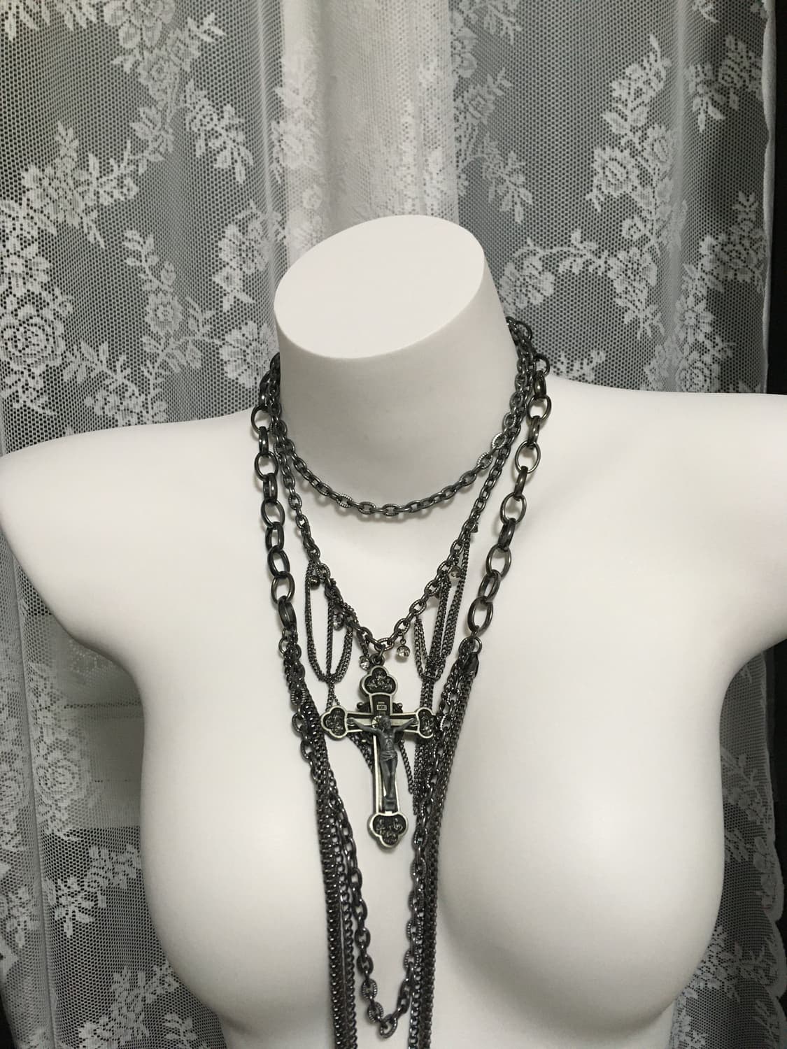 Vintage Cross Necklace 상품이미지2