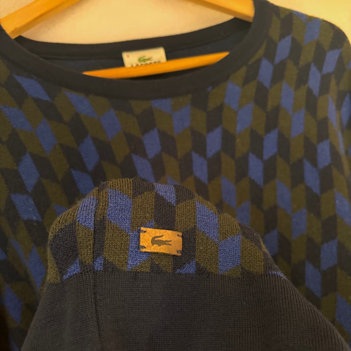 라코스테 퓨어울 빅사이즈 니트 120 명품 패턴 가성비 상품이미지6