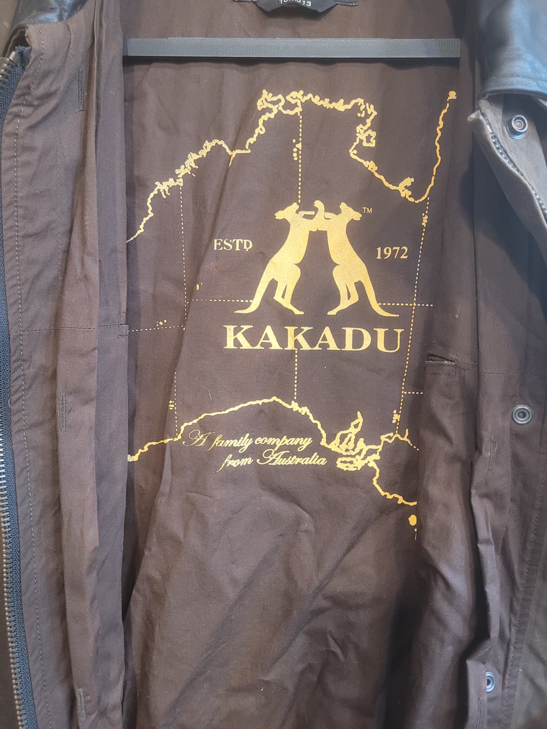 카카두 왁스 자켓 브라운 105 상품이미지5