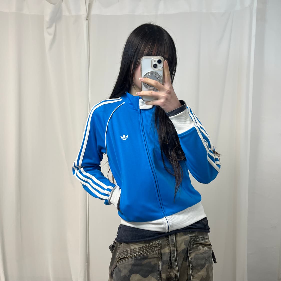 Adidas 90’s Blue Tropical Track Jersey   상품이미지1