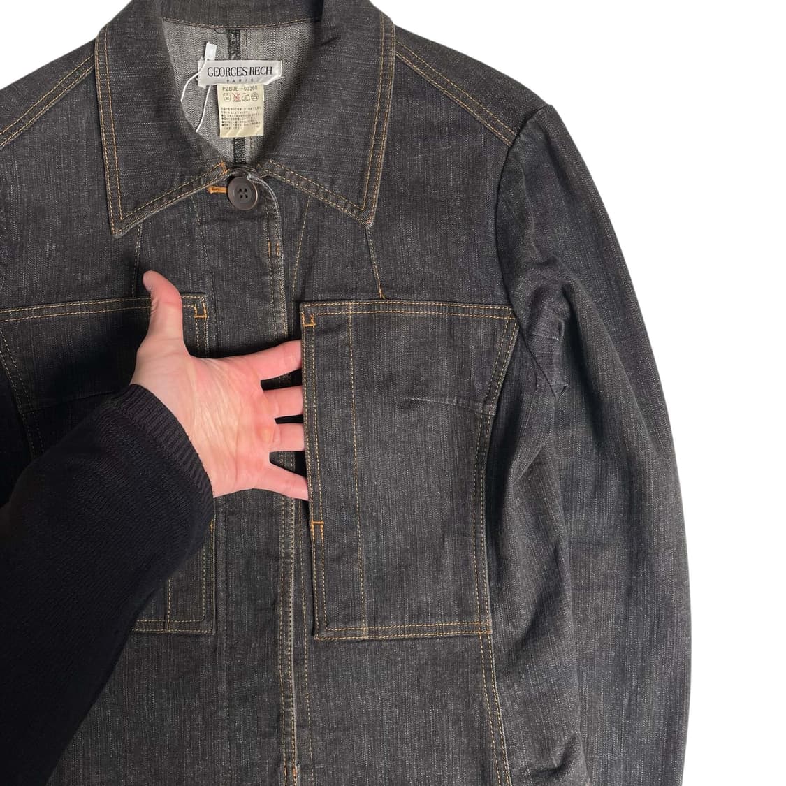 Georges rech 사이드 포켓 데님 자켓 상품이미지3