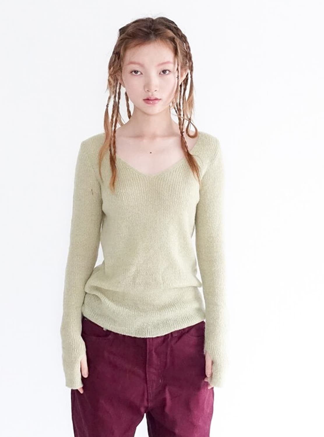 faerie mohair slim knit top  상품이미지2