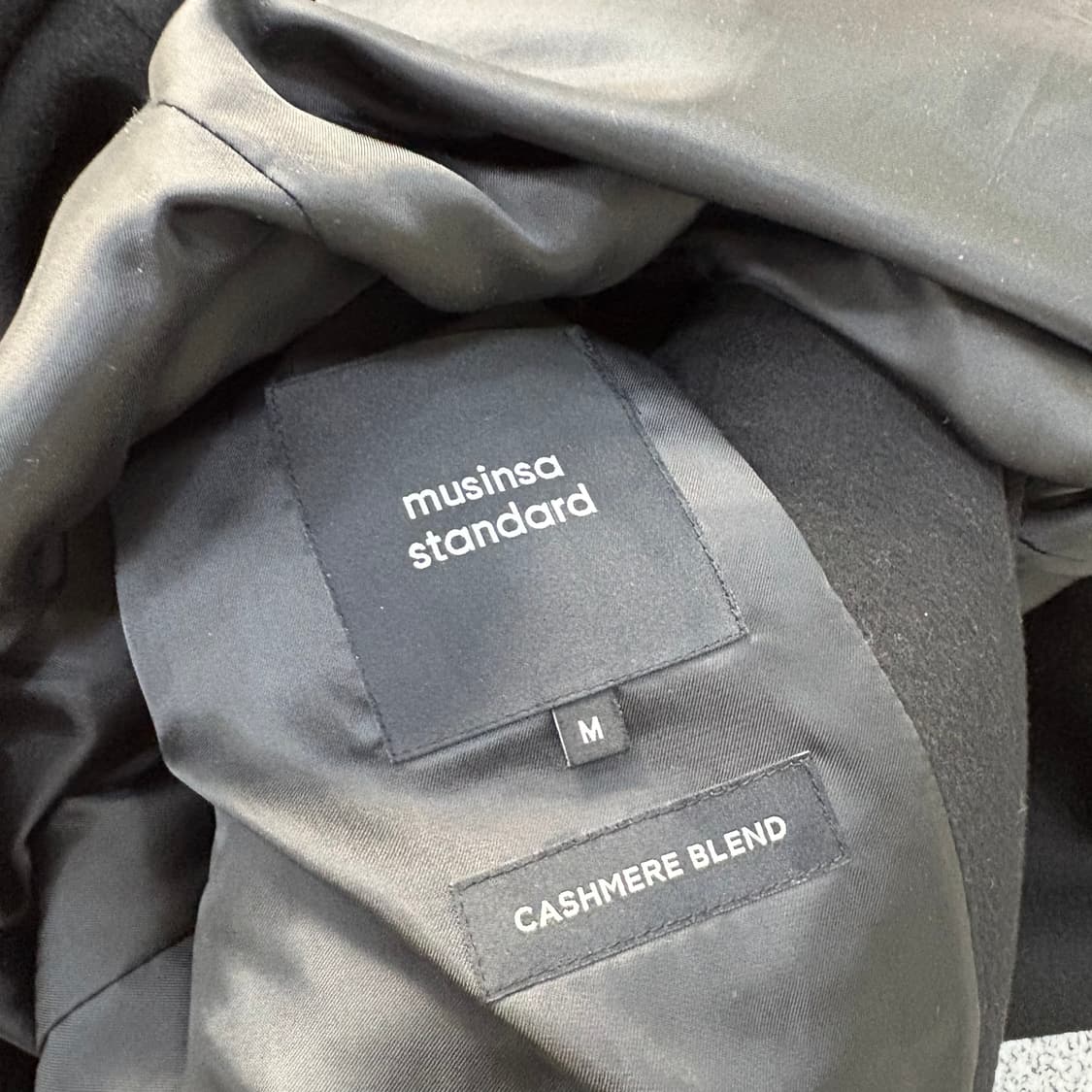 M 무신사스탠다드 캐시미어 롱 코트 0316J 상품이미지3