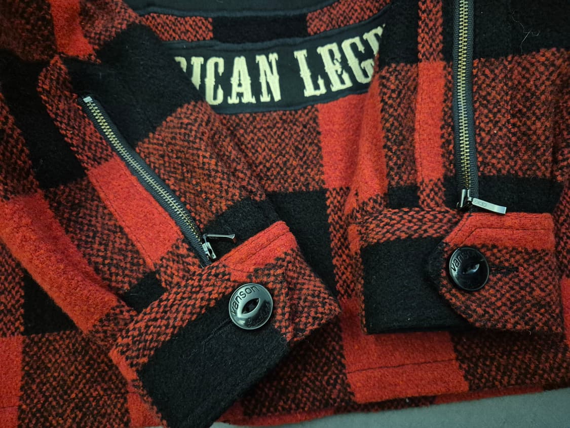 밴슨레더 버팔로체크 울 자켓 상품이미지6