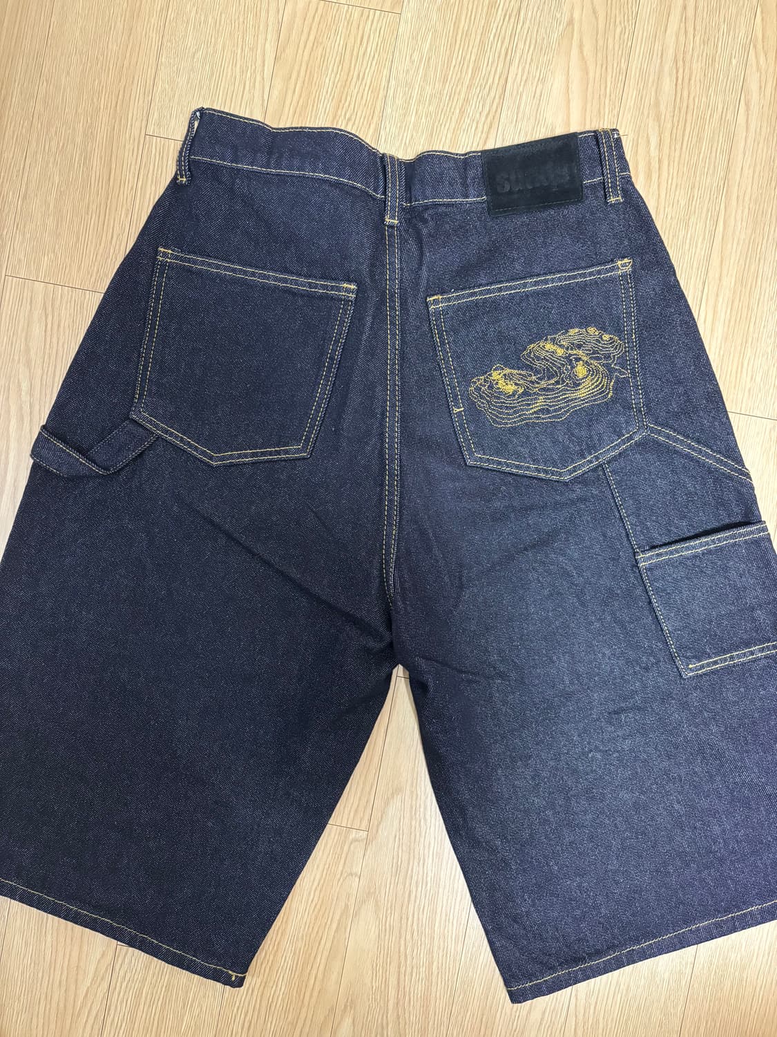 스웨이드 데님 버뮤다 팬츠 상품이미지2