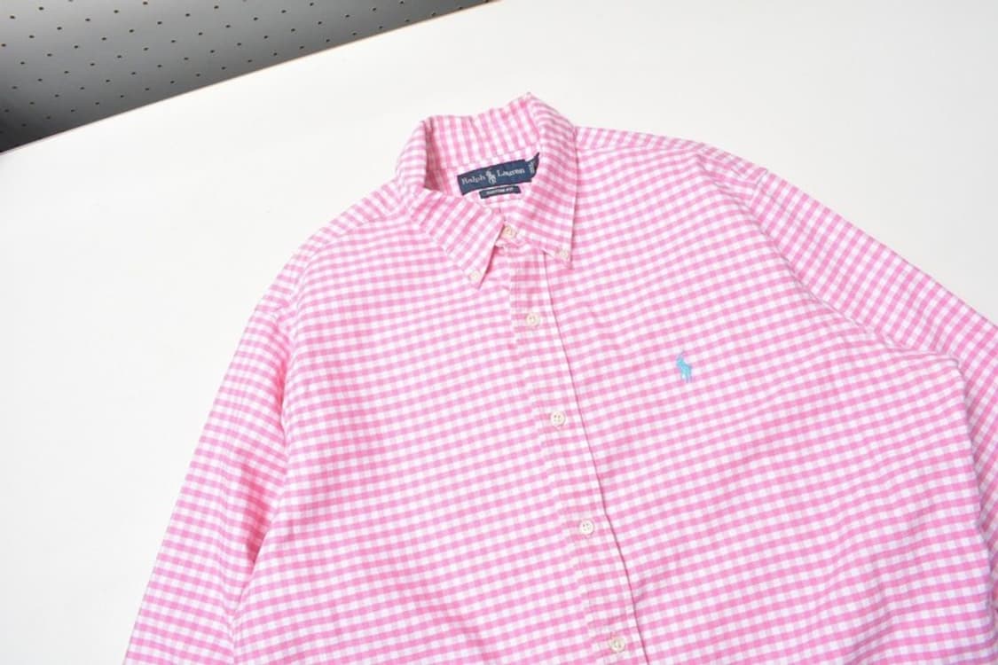 폴로 랄프로렌 옥스포드 체크 셔츠 남방 XL N1251 상품이미지3