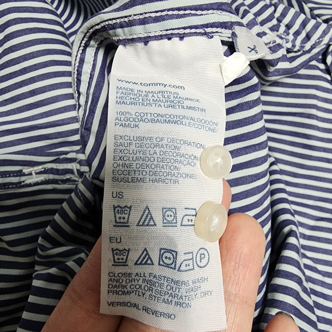 타미힐피거 스트라이프 남성 셔츠
L 상품이미지4