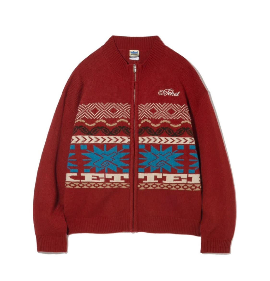 테켓 니트 집업 L 상품이미지2