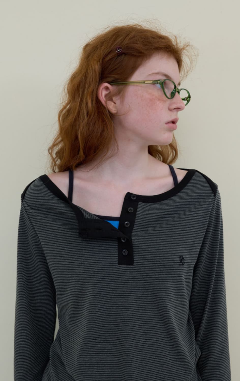 노컨텐츠 boatneck stripe t_black 상품이미지1