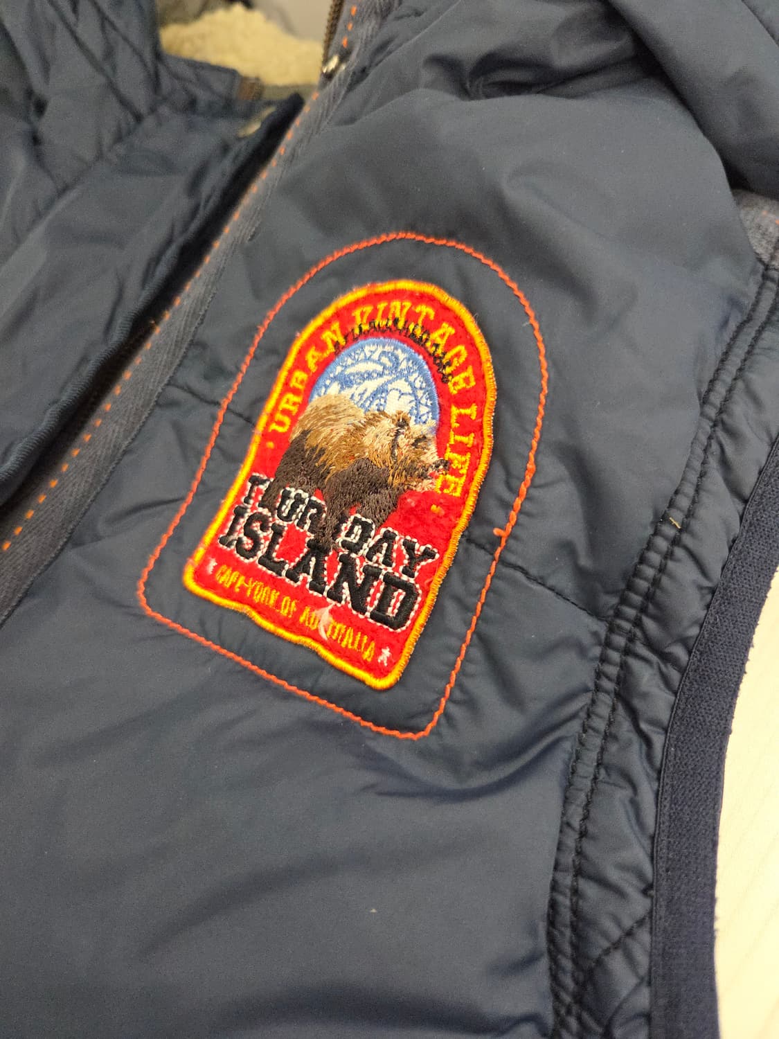 써스데이아일랜드 네이비 다운 패딩조끼_M 상품이미지5