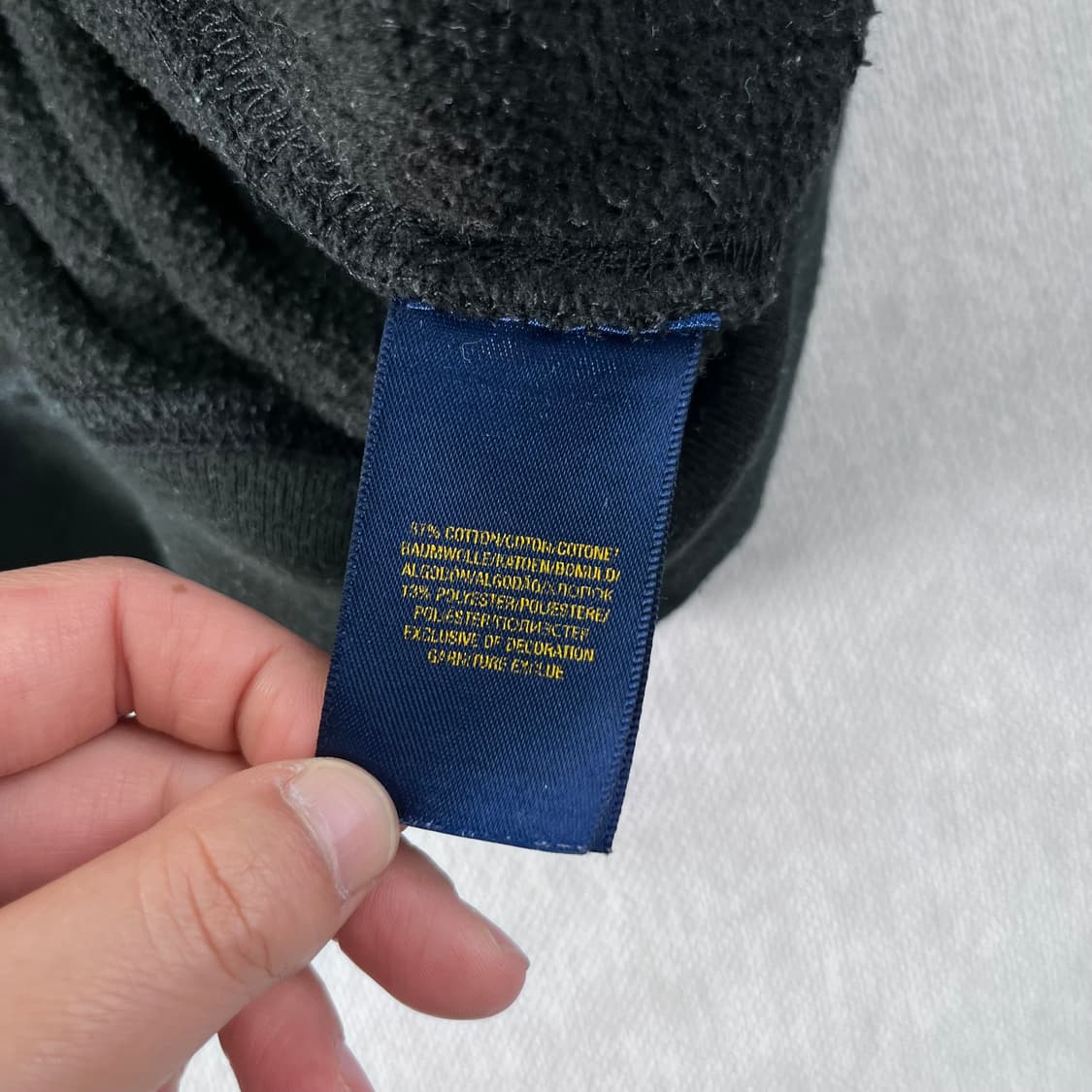 W 95 폴로랄프로렌 스몰포니 블랙 후드집업 상품이미지6